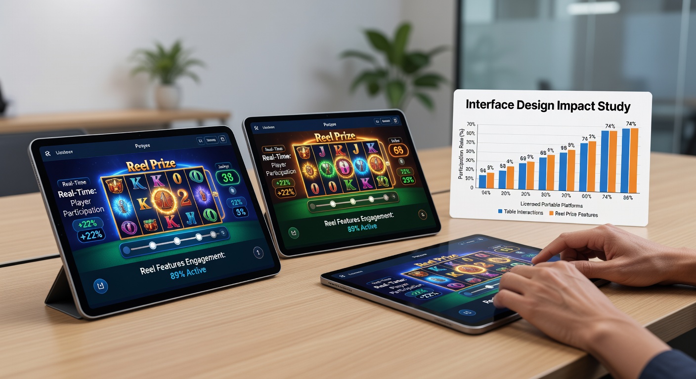 Übersicht über moderne Interface-Elemente in mobilen Echtzeit-Tischspielen und Reel-Features auf lizenzierten Plattformen