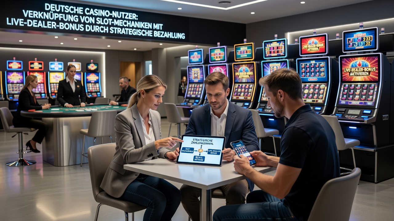 Zahlungsoptionen auf Smartphone mit Verknüpfung von Slots und Live-Dealer-Boni